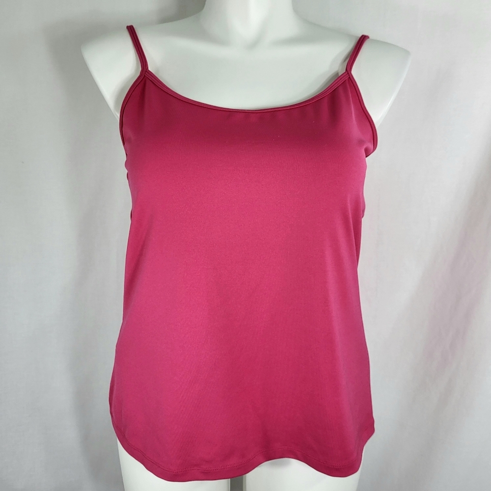 Lane Bryant Pink Camisole Tank TOP Womens 14/16 Raspberry Stretch Knit